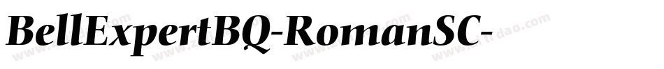 BellExpertBQ-RomanSC字体转换