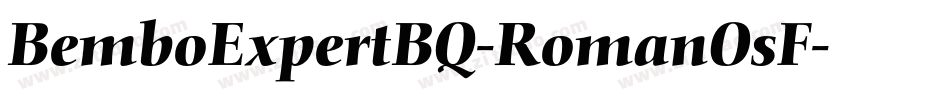 BemboExpertBQ-RomanOsF字体转换