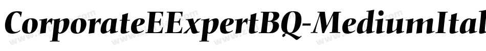 CorporateEExpertBQ-MediumItalicOsF字体转换