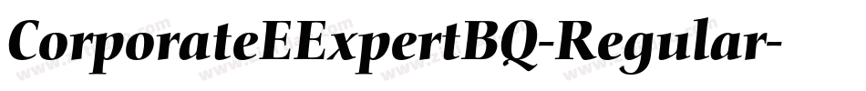 CorporateEExpertBQ-Regular字体转换