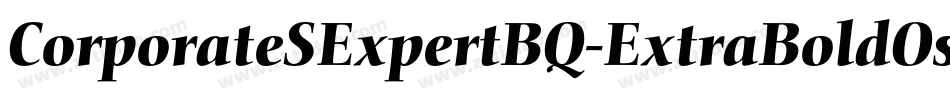 CorporateSExpertBQ-ExtraBoldOsF字体转换