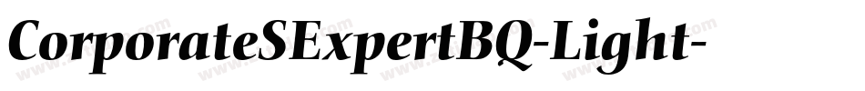 CorporateSExpertBQ-Light字体转换