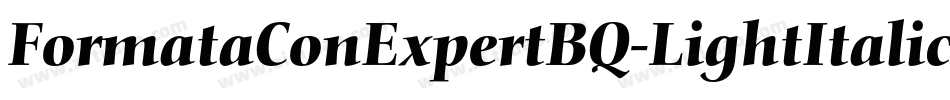 FormataConExpertBQ-LightItalic字体转换