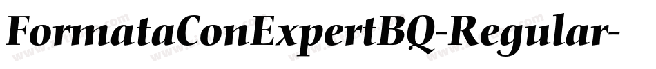 FormataConExpertBQ-Regular字体转换