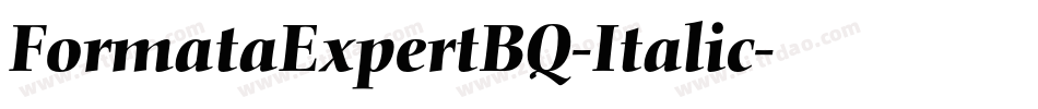 FormataExpertBQ-Italic字体转换