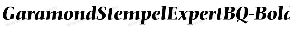 GaramondStempelExpertBQ-BoldOsF字体转换