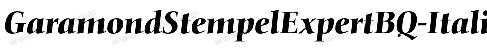 GaramondStempelExpertBQ-ItalicOsF字体转换