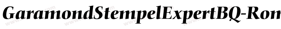 GaramondStempelExpertBQ-RomanOsF字体转换