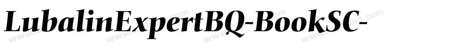 LubalinExpertBQ-BookSC字体转换