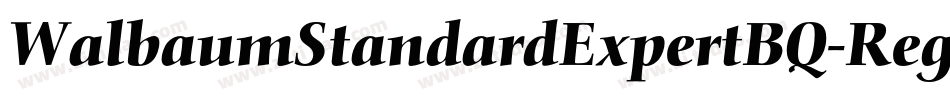 WalbaumStandardExpertBQ-Regular字体转换