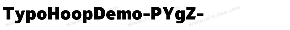 TypoHoopDemo-PYgZ字体转换