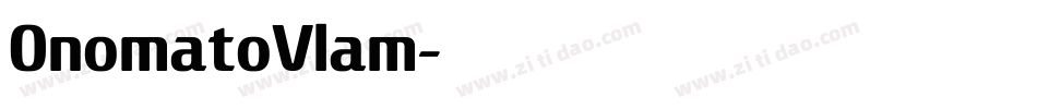 OnomatoVlam字体转换
