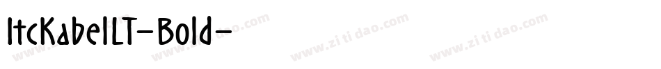 ItcKabelLT-Bold字体转换