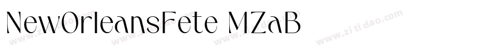 NewOrleansFete-MZaB字体转换