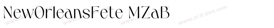 NewOrleansFete-MZaB字体转换
