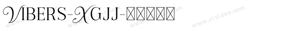Vibers-Xgjj字体转换