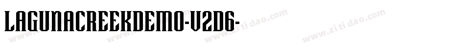 LagunaCreekDemo-V2D6字体转换