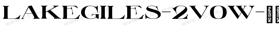 LakeGiles-2V0w字体转换