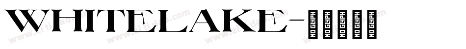 WhiteLake字体转换