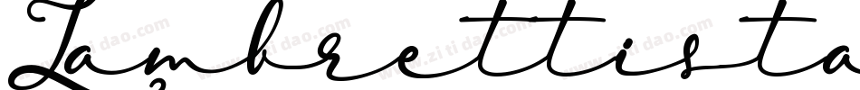 Lambrettista字体转换