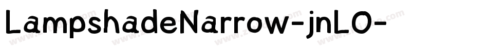 LampshadeNarrow-jnLO字体转换