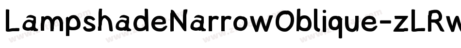 LampshadeNarrowOblique-zLRw字体转换