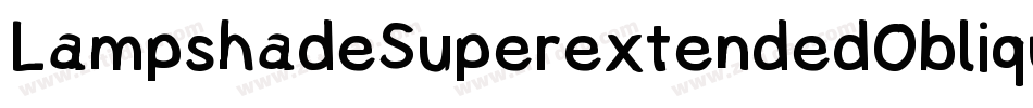 LampshadeSuperextendedOblique-yP1d字体转换