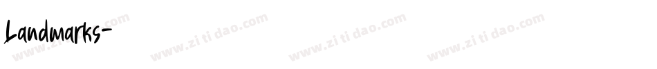 Landmarks字体转换