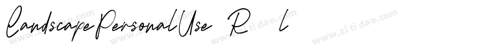 LandscapePersonalUse-R20l字体转换