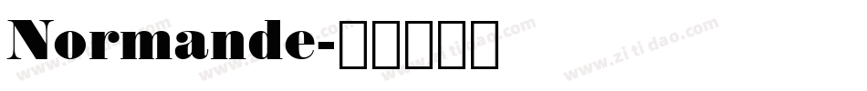 Normande字体转换