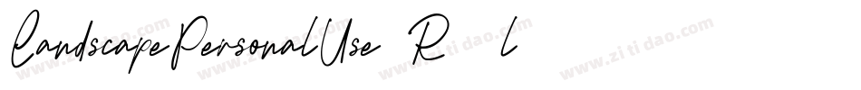 LandscapePersonalUse-R20l字体转换