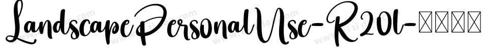 LandscapePersonalUse-R20l字体转换