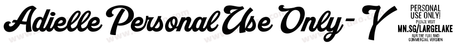 AdiellePersonalUseOnly-Y8YL字体转换