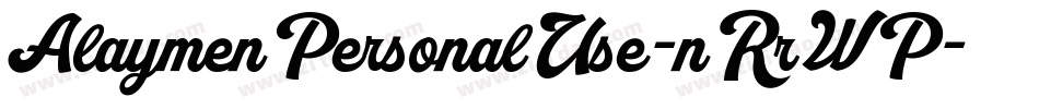 AlaymenPersonalUse-nRrWP字体转换