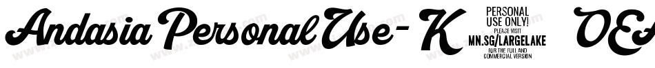 AndasiaPersonalUse-K7OEA字体转换