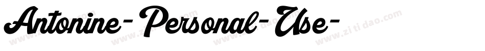 Antonine-Personal-Use字体转换