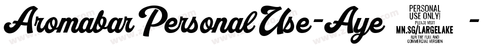 AromabarPersonalUse-Aye6字体转换