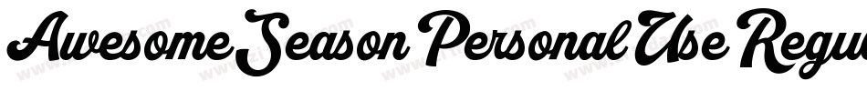 AwesomeSeasonPersonalUseRegular-ajYx字体转换
