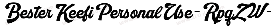 BesterKeefiPersonalUse-RpqZW字体转换