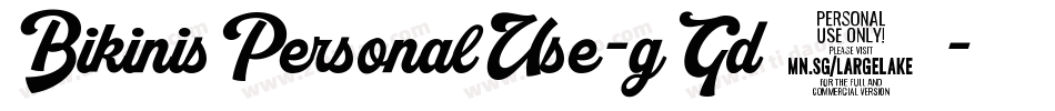 BikinisPersonalUse-gGd5字体转换