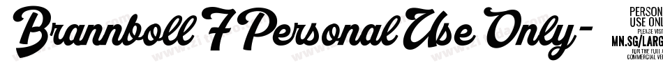 BrannbollFPersonalUseOnly-8wvz字体转换