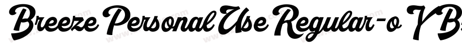 BreezePersonalUseRegular-oYBz字体转换