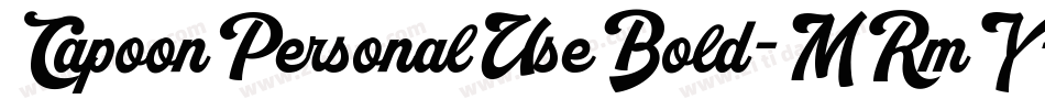 CapoonPersonalUseBold-MRmY字体转换