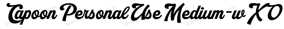 CapoonPersonalUseMedium-wXO3字体转换
