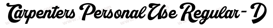 CarpentersPersonalUseRegular-DOLwR字体转换