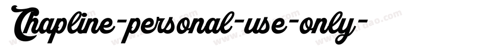 Chapline-personal-use-only字体转换