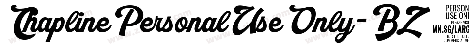 ChaplinePersonalUseOnly-BZ2G字体转换
