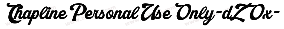 ChaplinePersonalUseOnly-dZOx字体转换