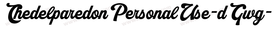 ChedelparedonPersonalUse-dGwg字体转换