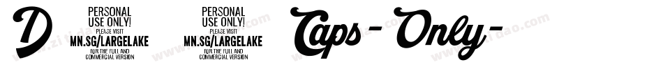 D44Caps-Only字体转换